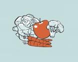 Grønsager Vitaminer Illustration