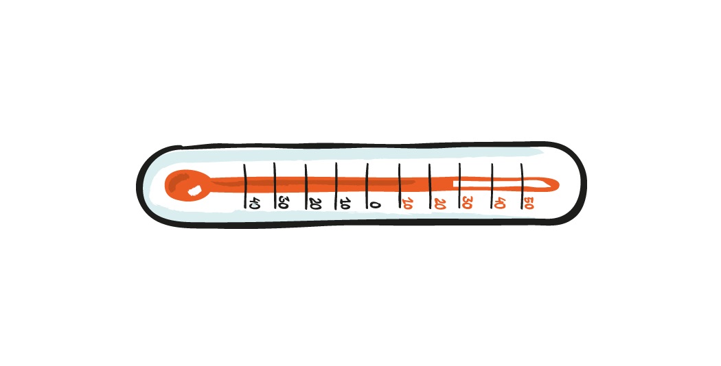 Termometer Stor Illustration