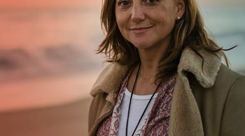 Udflaad Kvinde Strand