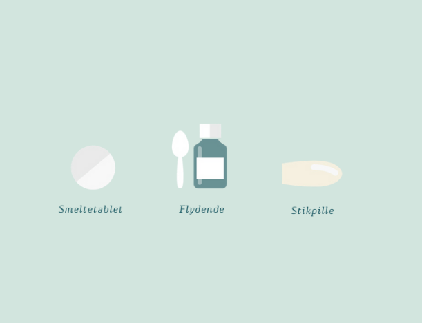 Laegemiddelformer Grafik Groen Flydende Stikpille