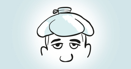 Illustration af at lette hovedpinen